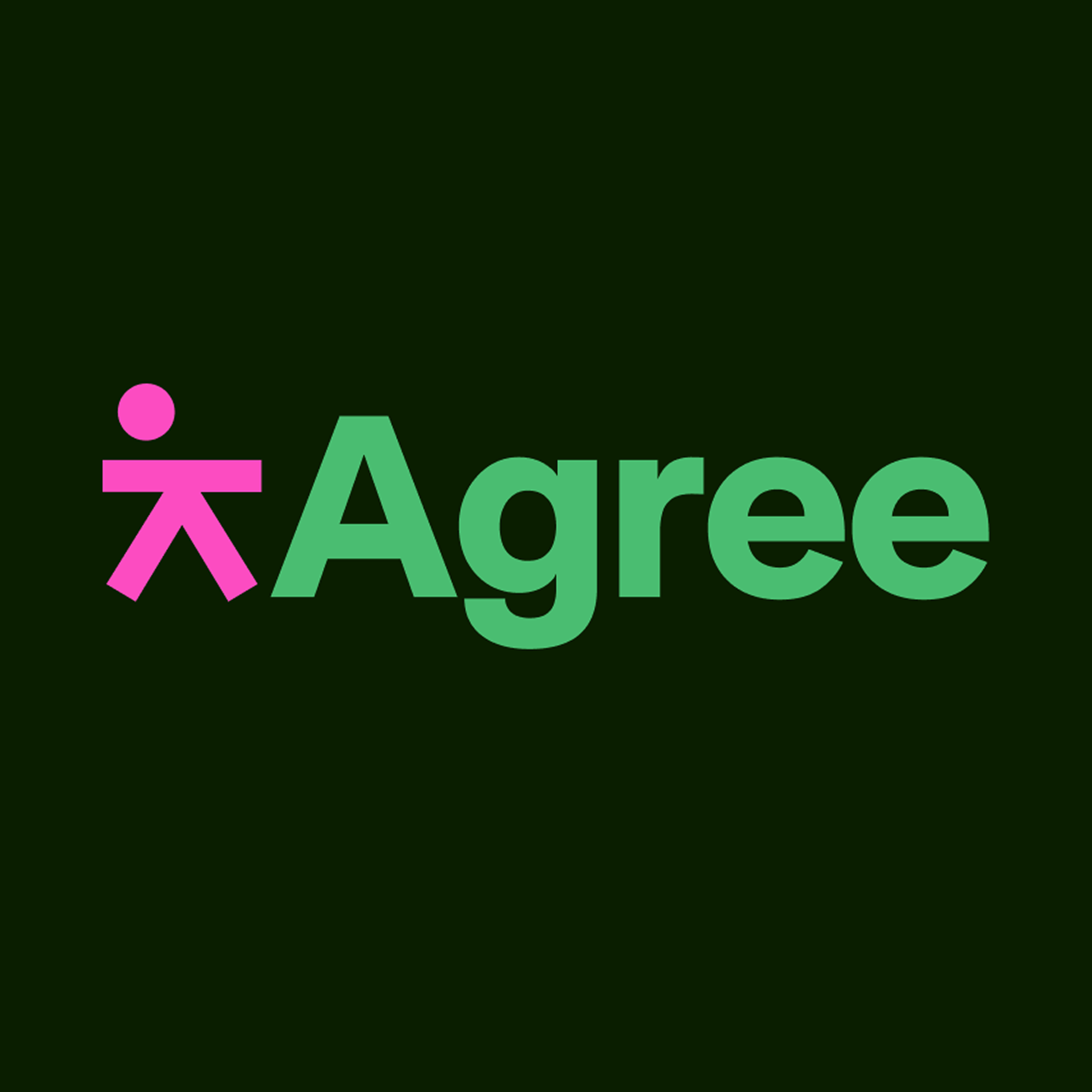 Agree — wordmark and icon on dark green, SaaS for collaborative decision-making