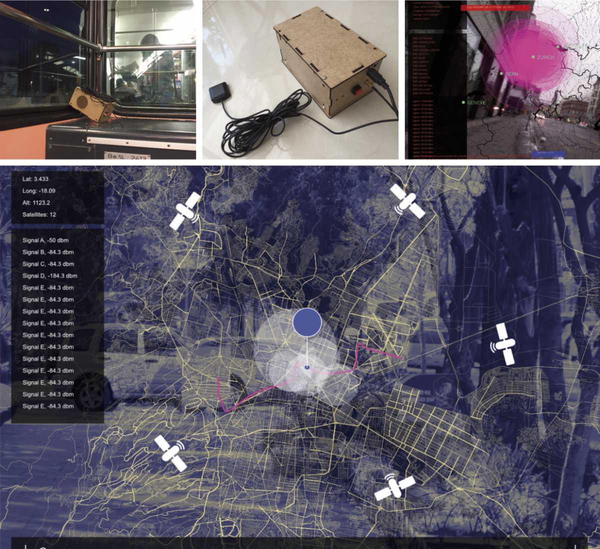 Digital spaces and electromagnetic signal topography research