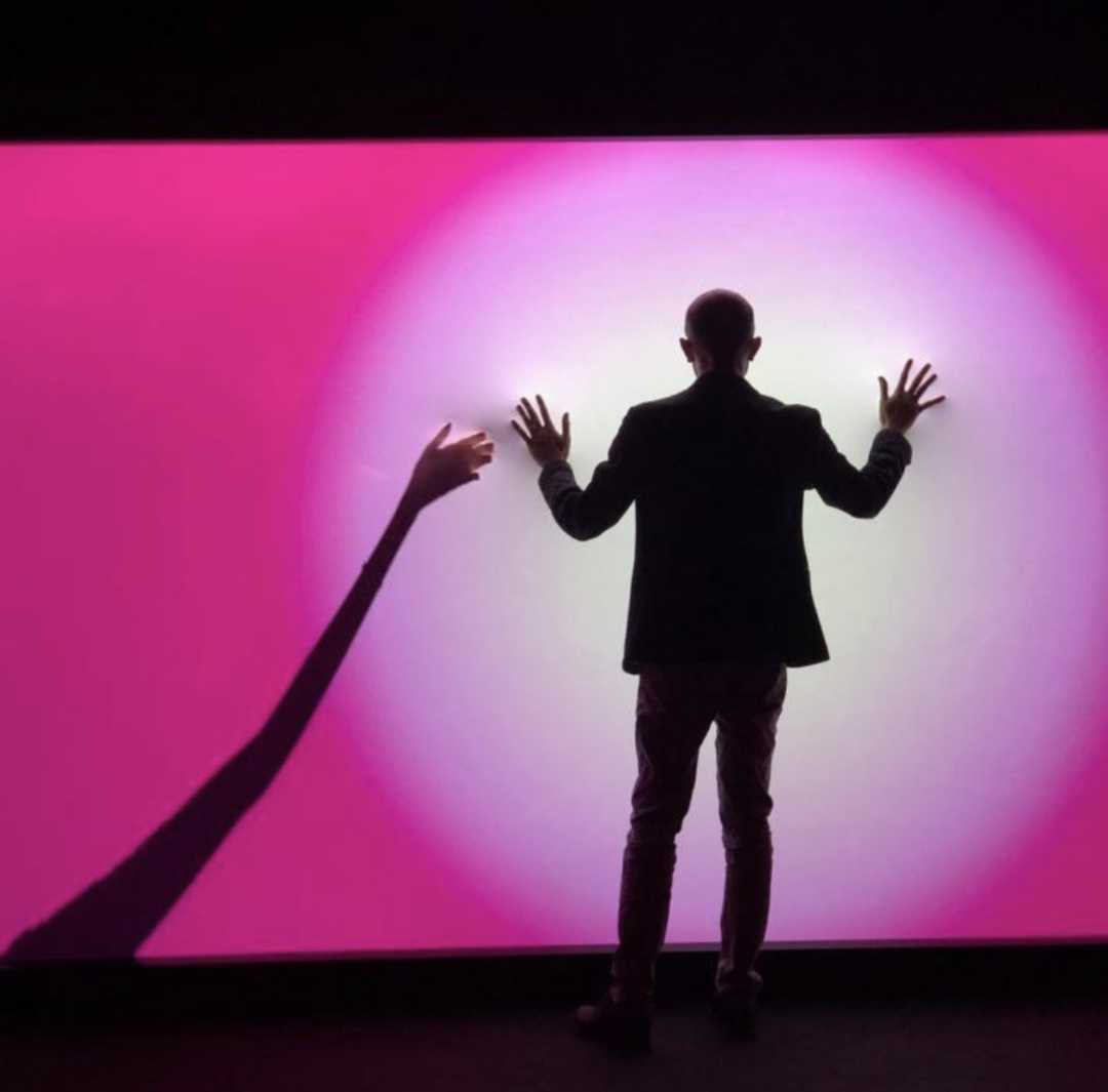 LOVE silhouette interaction installation